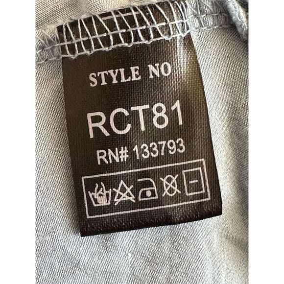 POL Women's Light Blue Ruffle Hem Cami Top Size L Summer Casual NWOT - Picture 5 of 6